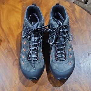 Merrell Men's Black and Orange Athletic Shoes